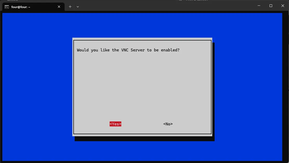 Enabling VNC